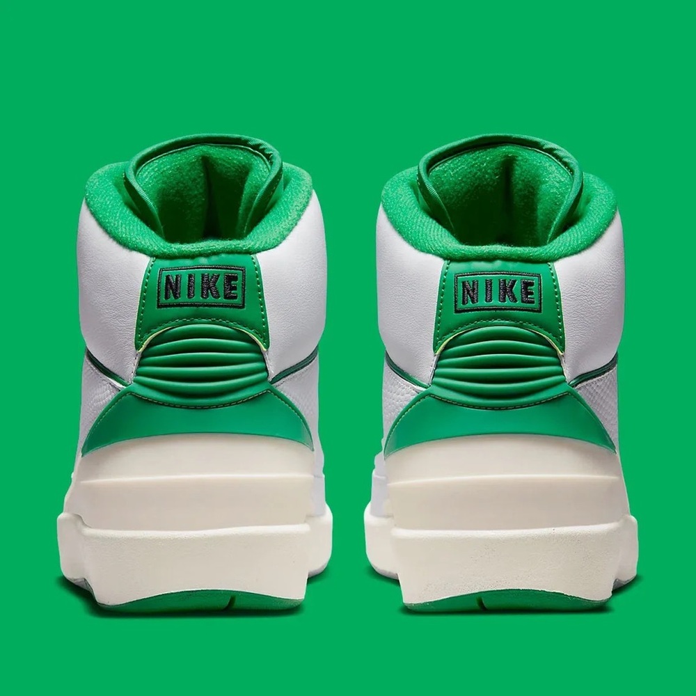 Air Jordan 2 White Sail Light Steel Grey Lucky Green DR8884-103 size 8 - 14 - Picture 8 of 9